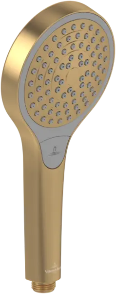 Para de dus trei tipuri de jet, rotunda, auriu periat, Villeroy Boch Verve Showers