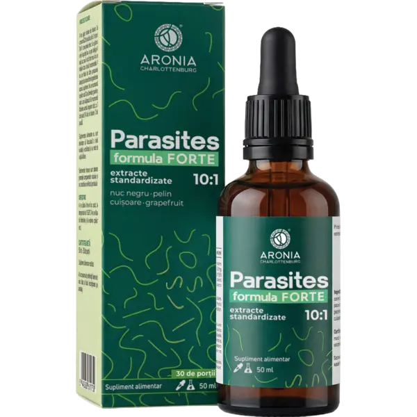 Parasites formula FORTE — formulă avansată cu proprietăți antiparazitare, antibacteriene, antifungice și antiseptice