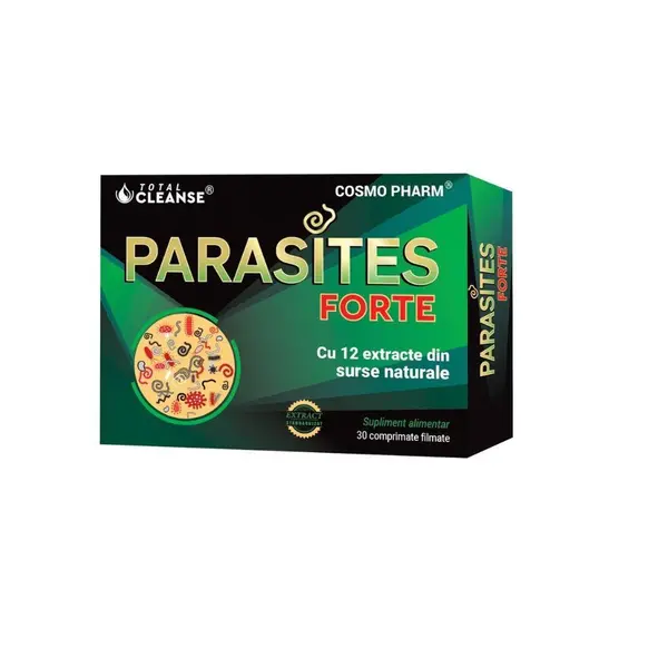 Parasites forte, deparazitare naturala, 30cps - Cosmo Pharm