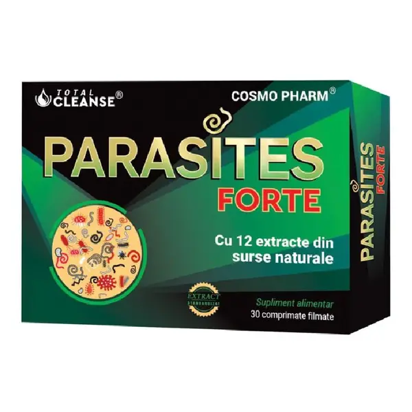 Parasites Forte Total Cleanse®, 30 comprimate, Cosmopharm
