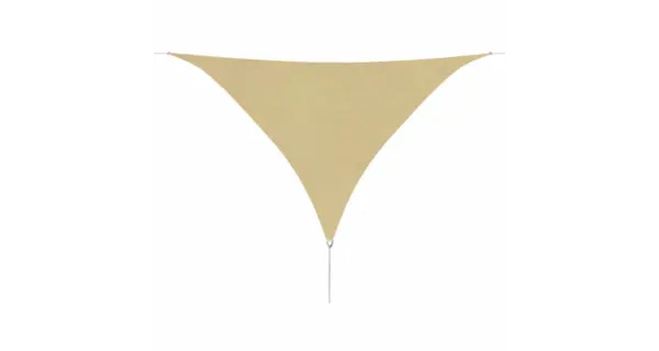 Parasolar din tesut oxford triunghiular 3,6x3,6x3,6 m, bej