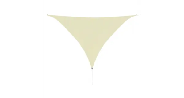 Parasolar din tesut oxford triunghiular 5x5x5m, Crem