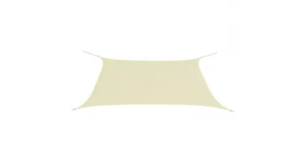 Parasolar dreptunghiular din tesatura oxford 2 x 4 m, Crem