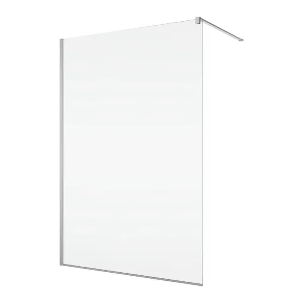 Paravan dus crom cu sticla securizata, 110x200 cm, Easy Sanswiss