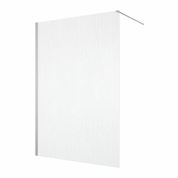 Paravan dus cu sticla riflata walk-in 100x200 cm, slefuit lucios, 8 mm, Ronal Lina