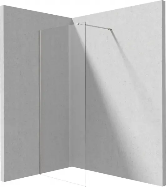 Paravan dus fix 70x195cm, sticla securizata 6 mm, argintiu cromat, tehnologie Active-Cover, Deante Prizma