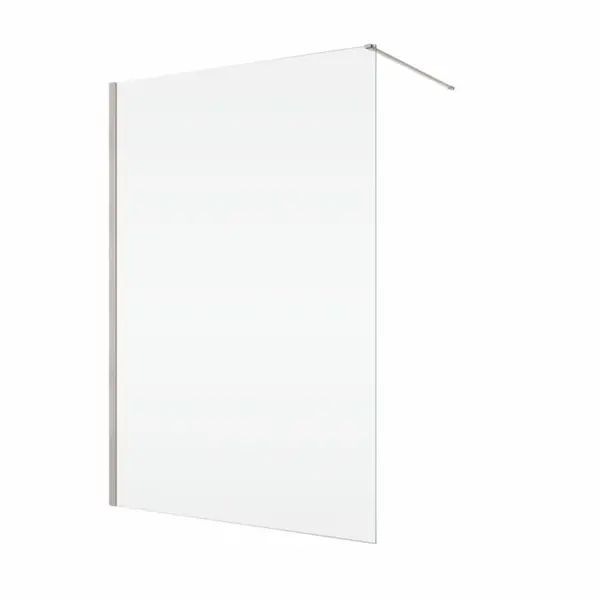 Paravan dus sticla walk-in 110x200 cm, bronz periat, sticla 8 mm, Ronal Easy