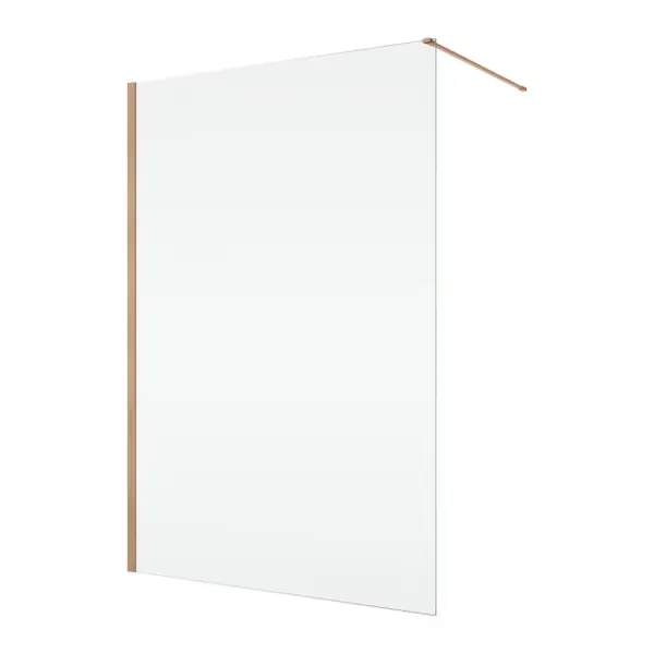 Paravan dus sticla walk-in 120x200 cm cupru periat, sticla 8 mm, Ronal Easy D40