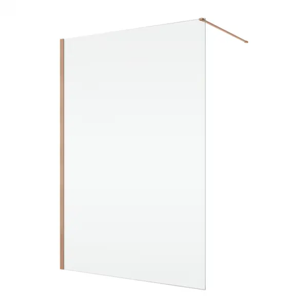Paravan dus sticla walk-in 90x200 cm cupru periat, sticla 8 mm, Ronal Easy D40