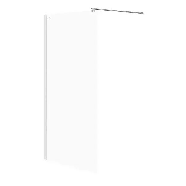 Paravan dus walk-in 100x200 cm Cersanit Mille, sticla securizata, 8 mm grosime, profil crom