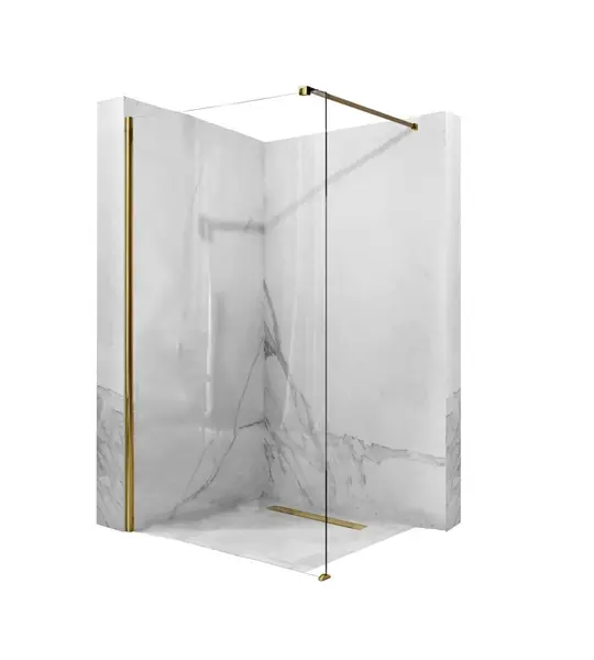 Paravan dus walk-in Aero Gold - 80x195 cm