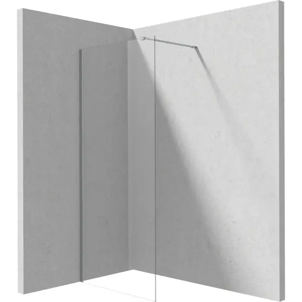 Paravan dus walk-in sticla securizata 100x195 cm otel slefuit Deante Prizma