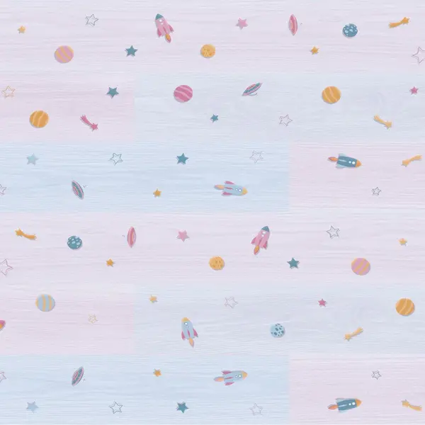 Parchet laminat VarioClic Kids Cosmos 8 mm clasa 32 AC4 multicolor
