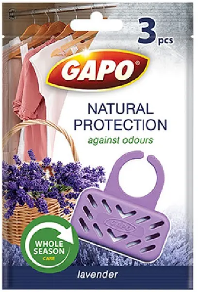 Parfum anti-molie Gapo - Natural Protection, 3 buc, lavandă