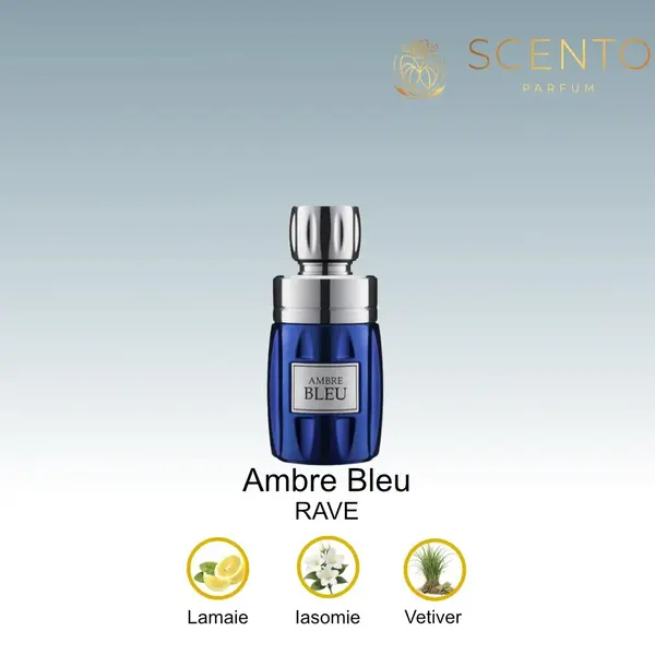 Parfum arabesc Ambre Bleu, RAVE, apa de parfum 100 ml, barbati