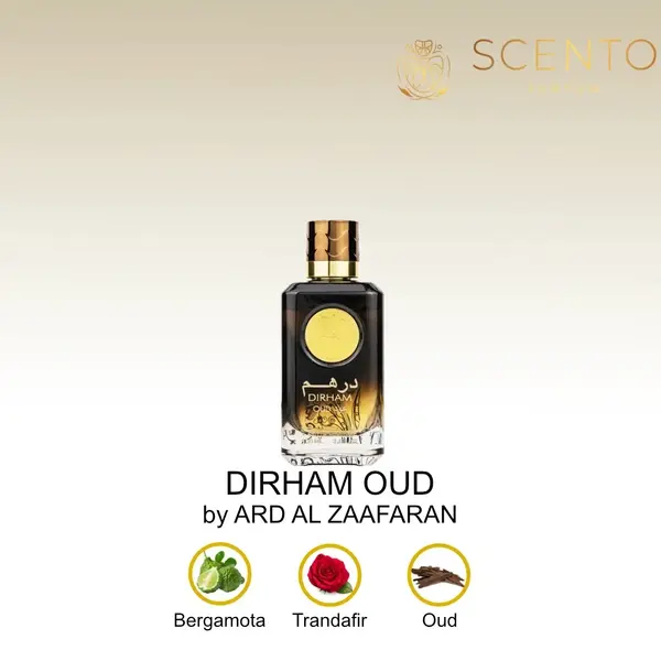 Parfum arabesc Dirham Oud, Ard Al Zaafaran, apa de parfum 100 ml, unisex - Original Dubai