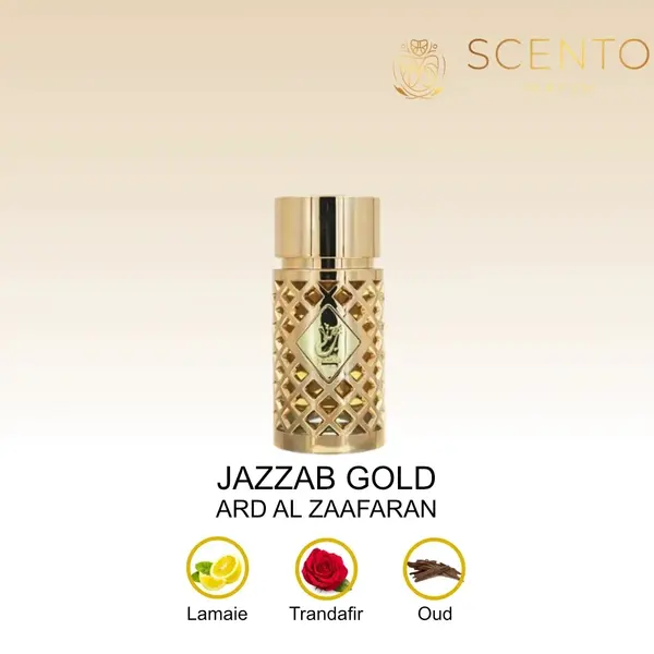 Parfum arabesc Jazzab Gold, Ard Al Zaafaran, apa de pafum 100 ml, femei - Original Dubai