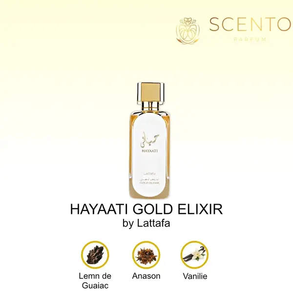 Parfum arabesc Lattafa Hayaati Gold Elixir, apa de parfum 100ml, femei - Original Dubai