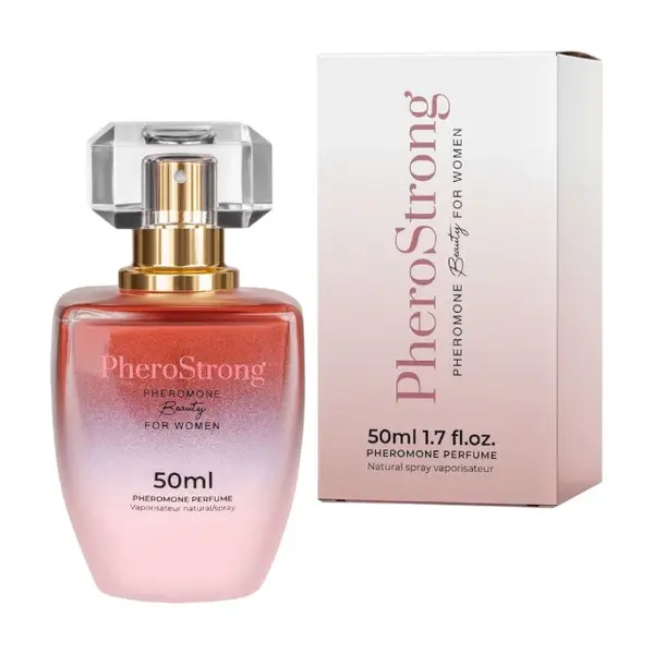 Parfum cu feromoni PHEROSTRONG Beauty, pentru femei, cu note de mandarină, iasomie și vanilie, 50 ml
