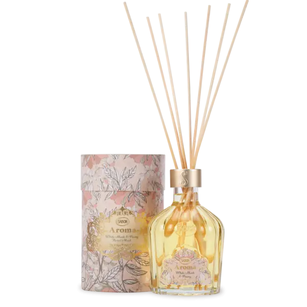 Parfum de camera White Musk & Bujor, 245ml, Sabon