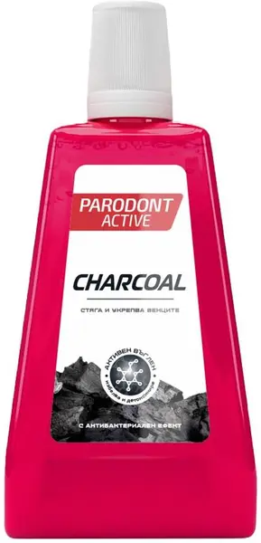 Parodont Active Apă de gură Charcoal, 500 ml