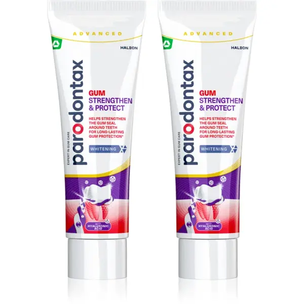 Parodontax Gum And Sens Whitening pasta de dinti cu efect innalbitor pentru dinti 2x75 ml