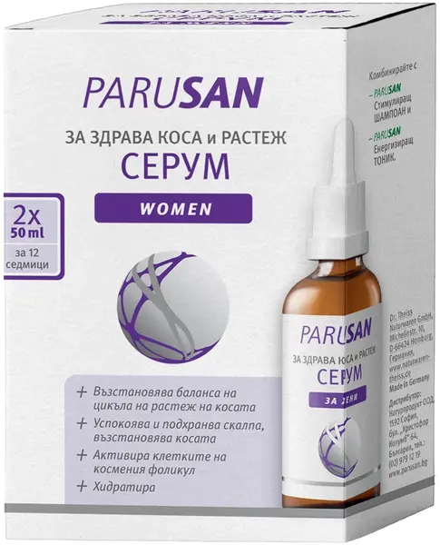 Parusan Kit - Serum pentru păr sănătos și creștere, 2 х 50 ml