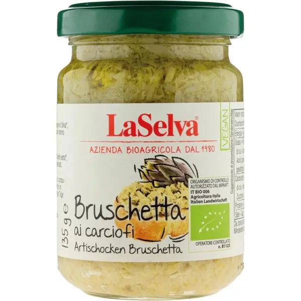 Pasta de anghinare pentru bruschete, eco - 135 g