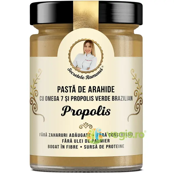 Pasta de Arahide cu Omega7 si Propolis Verde Brazilian Secretele Ramonei 350g