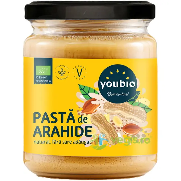 Pasta de Arahide fara Sare Adaugata Ecologica/Bio 500g