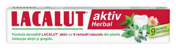 Pasta de dinti Aktiv Herbal, 75ml, Lacalut