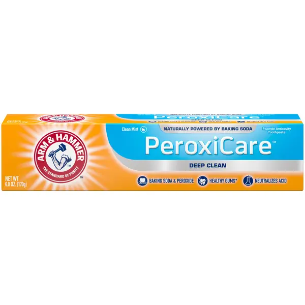 Pasta de Dinti, Arm & Hammer, Peroxicare, pentru Albirea Dintilor, Aroma de Menta, cu Fluor, 170gr
