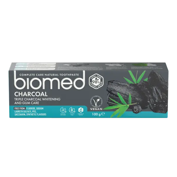 Pasta de dinti Charcoal, 75ml, Biomed