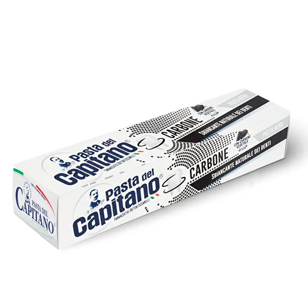 Pasta de Dinti, Ciccarelli, Pasta del Capitano, Carbone, Efect Albirea Dintilor cu Carbune Activ, 100ml