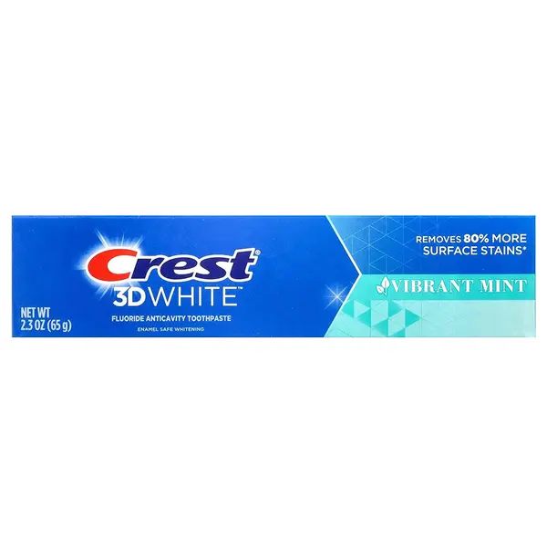 Pasta de Dinti, Crest, 3D White Vibrant Mint, Albire și Respirație Proaspătă, 65gr