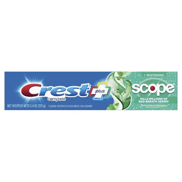 Pasta de Dinti, Crest, Complete Plus, Scope Active Whitening, pentru o Respiratie Proaspata si Albirea Dintilor, 153gr