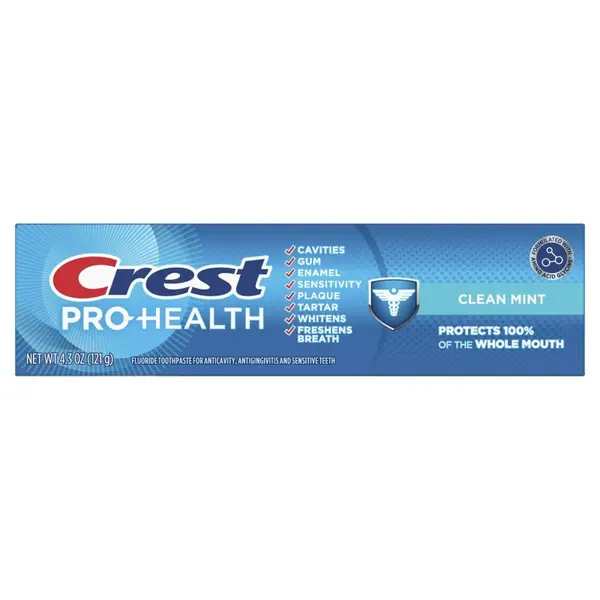 Pasta de Dinti, Crest, Pro-Health Clean Mint, cu 8 Benficii Multi-Protectie, 121gr