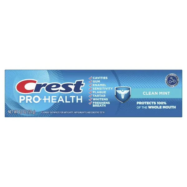 Pasta de Dinti, Crest, Pro-Health Clean Mint, cu 8 Benficii Multi-Protectie, 121gr