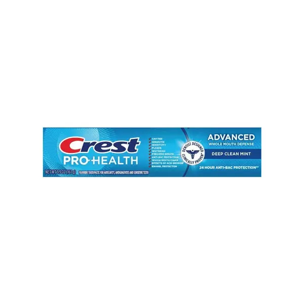 Pasta de Dinti, Crest, Pro-Health, Deep Clean Mint, Multi-Protectie Avansata, cu Fluor, Aroma Menta, 167gr