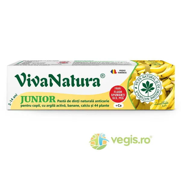 Pasta de Dinti cu Banane Junior fara Fluor 80ml