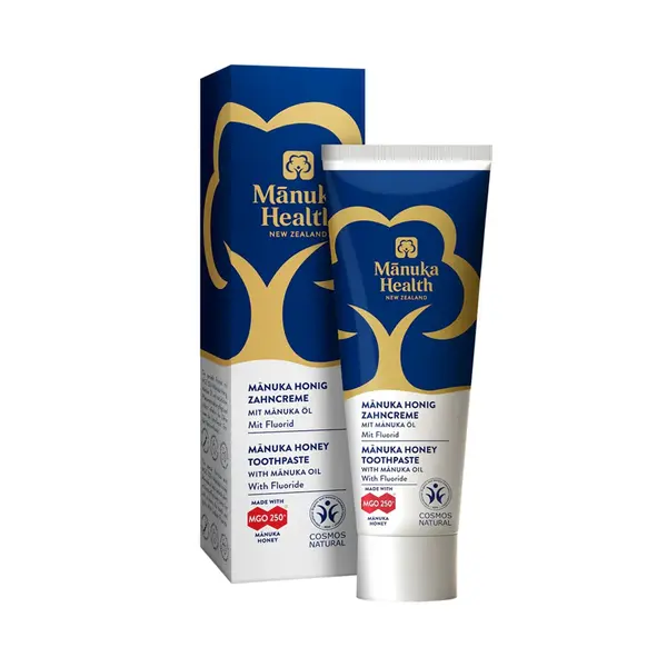 Pastă de dinți cu fluor, Miere de Manuka MGO 250+ și ulei de Manuka pentru adulți - 75 ml - Default Title