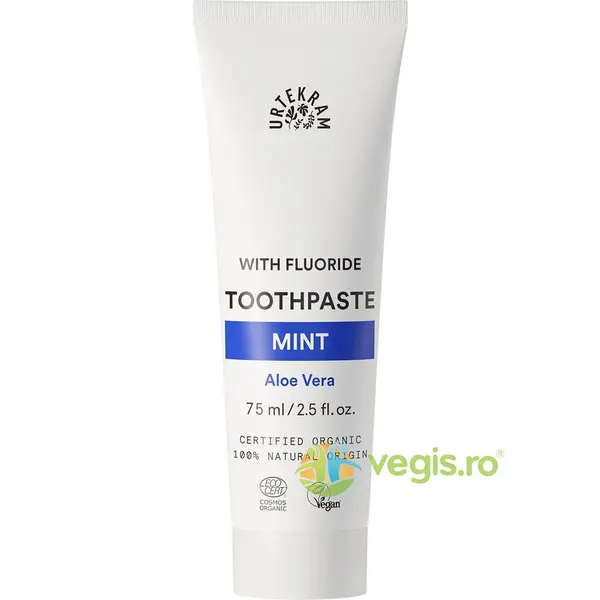 Pasta de Dinti cu Menta, Aloe Vera si Fluor Bio 75ml