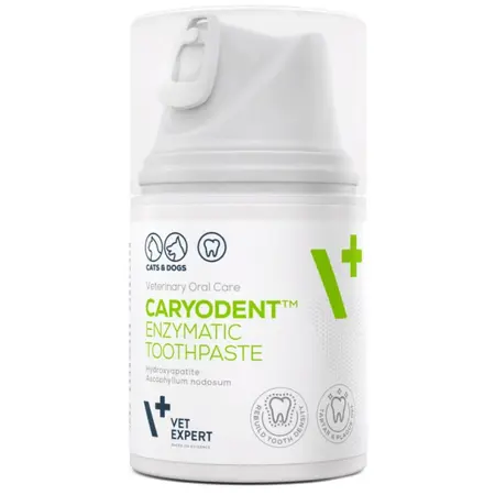 Pasta de dinti ezimatica pentru caini pisici Vetexpert Caryodent 50 ml