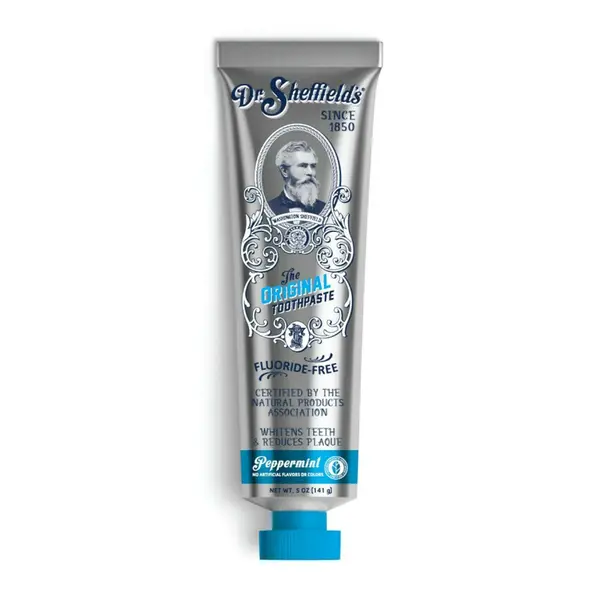 Pasta de dinti fara fluor cu menta, 88ml, Dr. Sheffields