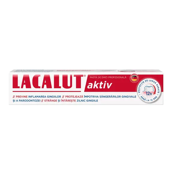 Pasta de dinti medicinala Activ, 75ml, Lacalut