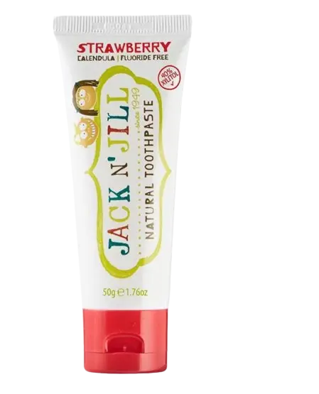 Pasta de dinti naturala pentru copii de la +6 luni cu aroma de capsuni organice, Jack N' Jill Kids