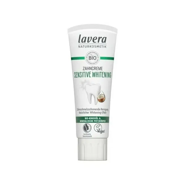 Pasta de dinti pentru albire cu ulei de cocos si minerale Sensitive Whitening 75ml Lavera