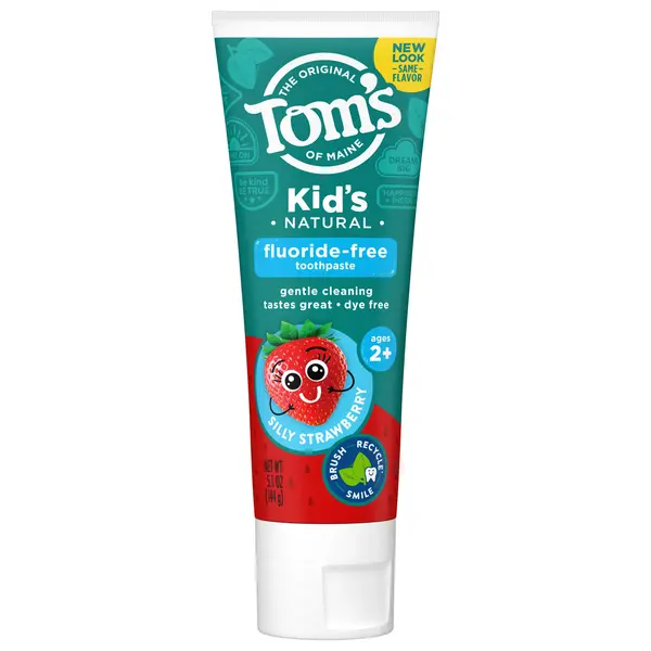 Pasta de Dinti Pentru Copii 2+ ani, Tom's Of Maine, fara Fluor, Silly Strawberry, 144gr