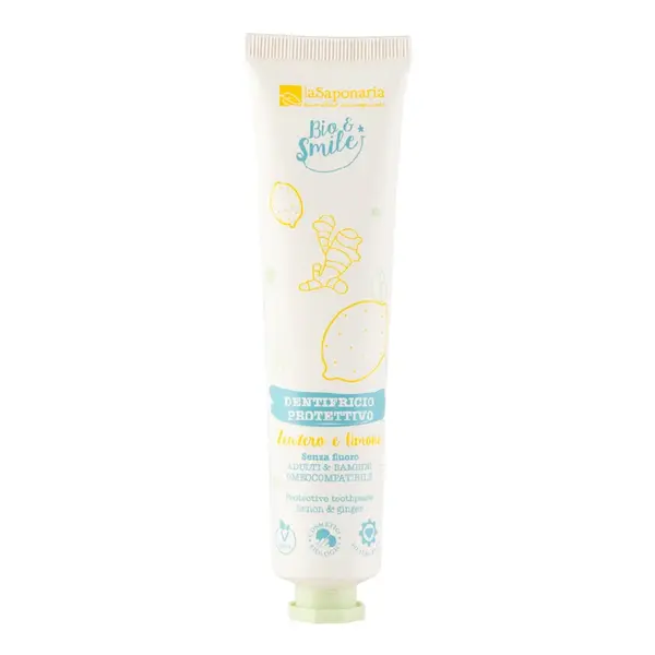 Pasta de dinti protectoare cu lamaie si ghimbir, 75ml, La Saponaria