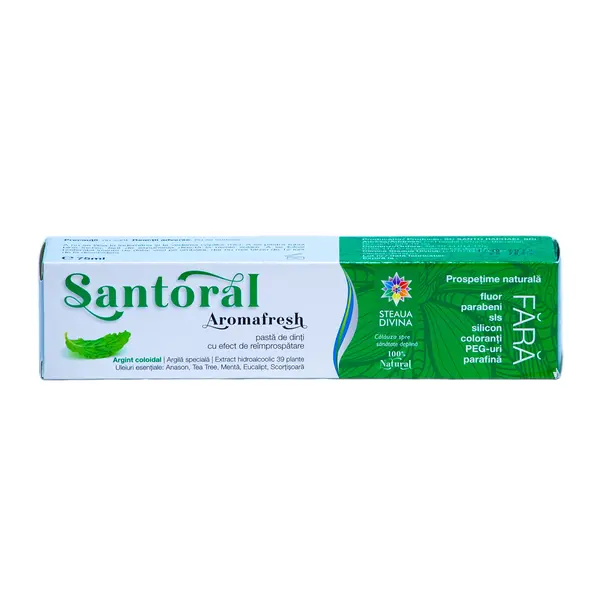 Pasta de dinti Santoral Aromafresh, 75ml, Steaua Divina